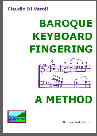 Example with traditional fingerings from J.Ch. Bach and F.P. Ricci: Methode ... pour le Forte-Piano ou Clavecin Baroque Keyboard Fingering: a comprenehsive method